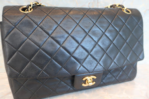 CHANEL/シャネル マトラッセチェーンショルダーバッグ ラムスキン ブラック/ゴールド金具 ショルダーバッグ 600110130