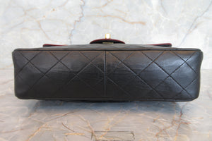 CHANEL/シャネル マトラッセバイカラーチェーンショルダーバッグ ラムスキン ブラック/レッド/ゴールド金具 ショルダーバッグ 700070253