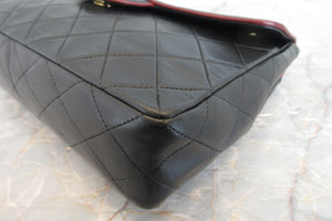 CHANEL/シャネル マトラッセバイカラーチェーンショルダーバッグ ラムスキン ブラック/レッド/ゴールド金具 ショルダーバッグ 700070253