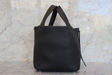 将图片加载到图库查看器，HERMES PICOTIN LOCK PM Clemence leather Black D刻印 Hand bag 700010207
