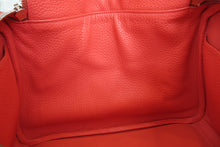 Load image into Gallery viewer, HERMES LINDY 30Verso Clemence leather Sanguine/Rose jaipur T Engraving Shoulder bag 700070087
