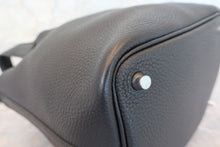 将图片加载到图库查看器，HERMES PICOTIN LOCK PM Clemence leather Black D刻印 Hand bag 700010207
