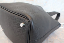 将图片加载到图库查看器，HERMES PICOTIN LOCK PM Clemence leather Black D刻印 Hand bag 700010207
