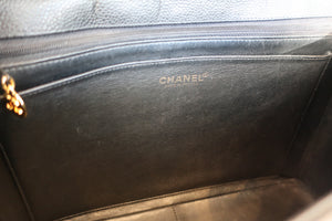 CHANEL/シャネル 中マトラッセシングルフラップチェーンショルダーバッグ キャビアスキン ブラック/ゴールド金具 ショルダーバッグ 600110118