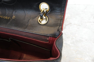 CHANEL/シャネル マトラッセバイカラーチェーンショルダーバッグ ラムスキン ブラック/レッド/ゴールド金具 ショルダーバッグ 700070253