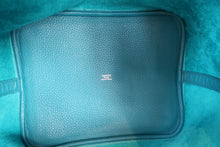 將圖片載入圖庫檢視器 HERMES／エルメス ピコタンロックGM トリヨンクレマンス ブルーイズミール T刻印 ハンドバッグ 700070301
