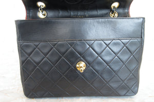 CHANEL/シャネル マトラッセバイカラーチェーンショルダーバッグ ラムスキン ブラック/レッド/ゴールド金具 ショルダーバッグ 700070253