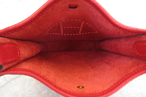 HERMES／エルメス エブリンTPM トリヨンクレマンス ルージュカザック D刻印 ショルダーバッグ 700060014