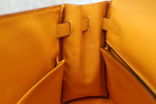 将图片加载到图库查看器，HERMES KELLY 32 Graine Couchevel leather Jaune □A刻印 Shoulder bag 600040191
