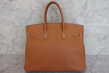 将图片加载到图库查看器，HERMES BIRKIN 35 Togo leather Gold □K刻印 Hand bag 600090112
