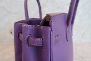 HERMES／エルメス バーキン25 ヴォースイフト ウルトラバイオレット □N刻印 ハンドバッグ 700040060
