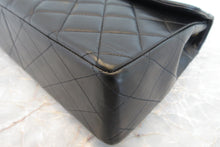 Load image into Gallery viewer, CHANEL Medium Matelasse single flap chain shoulder bag Lambskin Black/Gold hadware Shoulder bag 700080010
