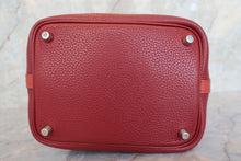 将图片加载到图库查看器，HERMES PICOTIN LOCK TOUCH PM Clemence leather/Swift leather Rouge H/Brique T刻印 Hand bag 600120044
