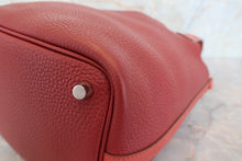 将图片加载到图库查看器，HERMES PICOTIN LOCK TOUCH PM Clemence leather/Swift leather Rouge H/Brique T刻印 Hand bag 600120044
