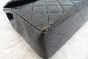 CHANEL/シャネル 中マトラッセシングルフラップチェーンショルダーバッグ ラムスキン ブラック/ゴールド金具 ショルダーバッグ 700080010