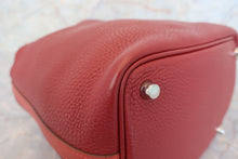 将图片加载到图库查看器，HERMES PICOTIN LOCK TOUCH PM Clemence leather/Swift leather Rouge H/Brique T刻印 Hand bag 600120044
