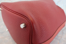 将图片加载到图库查看器，HERMES PICOTIN LOCK TOUCH PM Clemence leather/Swift leather Rouge H/Brique T刻印 Hand bag 600120044
