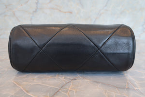 CHANEL/シャネル ココマークフリンジチェーンショルダーバッグ ラムスキン ブラック/ゴールド金具 ショルダーバッグ 700060286