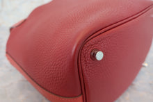 将图片加载到图库查看器，HERMES PICOTIN LOCK TOUCH PM Clemence leather/Swift leather Rouge H/Brique T刻印 Hand bag 600120044
