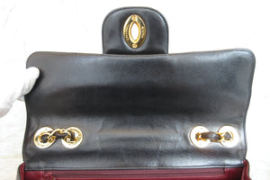 CHANEL/シャネル 中マトラッセシングルフラップチェーンショルダーバッグ ラムスキン ブラック/ゴールド金具 ショルダーバッグ 700080010