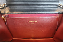 将图片加载到图库查看器，CHANEL/香奈儿 CF 按压锁 链条包 羊皮 Black/Gold Hardware(黑色/金色金属) 肩背包 800090091
