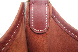 HERMES／エルメス エブリン1ＰＭ ボックスカーフ ルージュアッシュ □D刻印 ショルダーバッグ 700030206