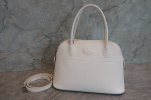 HERMES／エルメス ボリード27 ヴォーエプソン ホワイト □K刻印 ショルダーバッグ 700030248