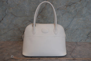 HERMES／エルメス ボリード27 ヴォーエプソン ホワイト □K刻印 ショルダーバッグ 700030248