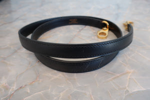 HERMES KELLY 32 Box carf leather Black 〇Z Engraving Shoulder bag 700050105