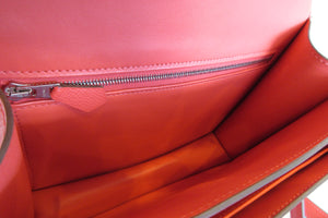 HERMES／エルメス コンスタンス3 24 ヴォーエプソン ローズジャイプール □P刻印 ショルダーバッグ 700030053