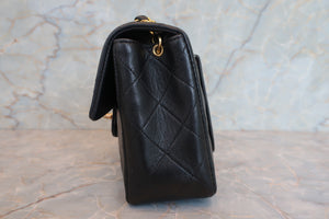 CHANEL/シャネル ミニマトラッセシングルフラップチェーンショルダーバッグ ラムスキン ブラック/ゴールド金具 ショルダーバッグ 700060132