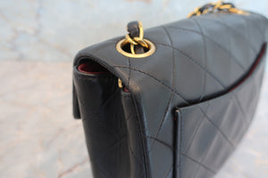 CHANEL/シャネル ミニマトラッセシングルフラップチェーンショルダーバッグ ラムスキン ブラック/ゴールド金具 ショルダーバッグ 700060132