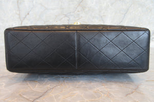 CHANEL/シャネル 中マトラッセシングルフラップチェーンショルダーバッグ ラムスキン ブラック/ゴールド金具 ショルダーバッグ 700080036