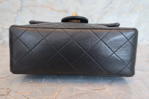 CHANEL/シャネル ミニマトラッセシングルフラップチェーンショルダーバッグ ラムスキン ブラック/ゴールド金具 ショルダーバッグ 700060132