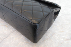 CHANEL/シャネル 中マトラッセシングルフラップチェーンショルダーバッグ ラムスキン ブラック/ゴールド金具 ショルダーバッグ 700080036