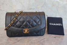 將圖片載入圖庫檢視器 CHANEL/シャネル ダイアナマトラッセチェーンショルダーバッグ ラムスキン ブラック/ゴールド金具 ショルダーバッグ 800030100
