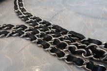 将图片加载到图库查看器，CHANEL/香奈儿 CF 双盖 链条包 Caviar skin Black/Silver hadware(黑色/銀色金属) 肩背包 800090061

