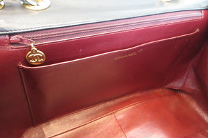 CHANEL/シャネル デカマトラッセシングルフラップチェーンショルダーバッグ ラムスキン ブラック/ゴールド金具 ショルダーバッグ 700080220