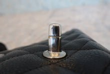 将图片加载到图库查看器，CHANEL/香奈儿 CF 双盖 链条包 Caviar skin Black/Silver hadware(黑色/銀色金属) 肩背包 800090061
