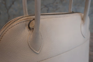 HERMES／エルメス ボリード27 ヴォーエプソン ホワイト □K刻印 ショルダーバッグ 700030248