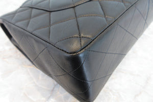 CHANEL/シャネル 中マトラッセシングルフラップチェーンショルダーバッグ ラムスキン ブラック/ゴールド金具 ショルダーバッグ 700080036