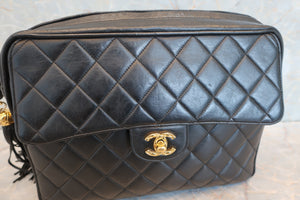 CHANEL/シャネル マトラッセフリンジチェーンショルダーバッグ ラムスキン ブラック/ゴールド金具 ショルダーバッグ 600100088