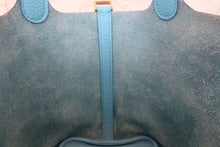 将图片加载到图库查看器，HERMES PICOTIN LOCK PM Clemence leather Blue du nord C刻印 Hand bag 700120243
