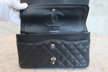 将图片加载到图库查看器，CHANEL/香奈儿 CF 双盖 链条包 Caviar skin Black/Silver hadware(黑色/銀色金属) 肩背包 800090061
