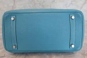HERMES BIRKIN 30 Togo leather Blue jean □J刻印 Hand bag 500080142