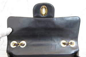 CHANEL/シャネル 中マトラッセシングルフラップチェーンショルダーバッグ ラムスキン ブラック/ゴールド金具 ショルダーバッグ 700080036