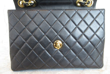 画像をギャラリービューアに読み込む, CHANEL/シャネル 中マトラッセシングルフラップチェーンショルダーバッグ ラムスキン ブラック/ゴールド金具 ショルダーバッグ 700080036
