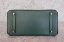 將圖片載入圖庫檢視器 HERMES／エルメス バーキン30 アルデンヌ グリーン □B刻印 ハンドバッグ 700090208
