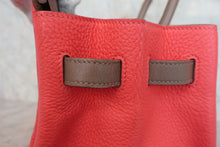 画像をギャラリービューアに読み込む, HERMES／エルメス バーキンカザック35 トリヨンクレマンス/ヴォースイフト ローズジャイプール/エトゥープ/アルジル/マットシルバー金具 □P刻印 ハンドバッグ 800030083
