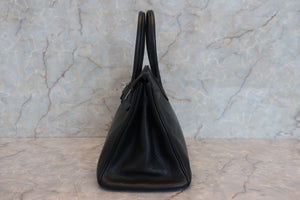 HERMES／エルメス バーキン30 トリヨンクレマンス ブラック □J刻印 ハンドバッグ 700090014